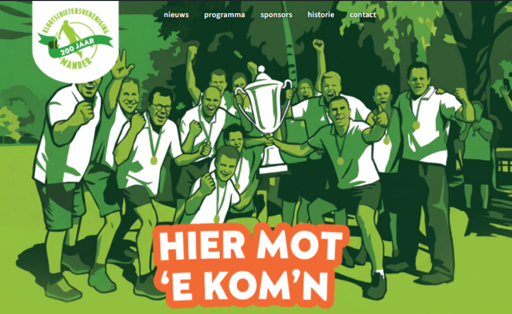 Nieuwe website in jubileumstijl